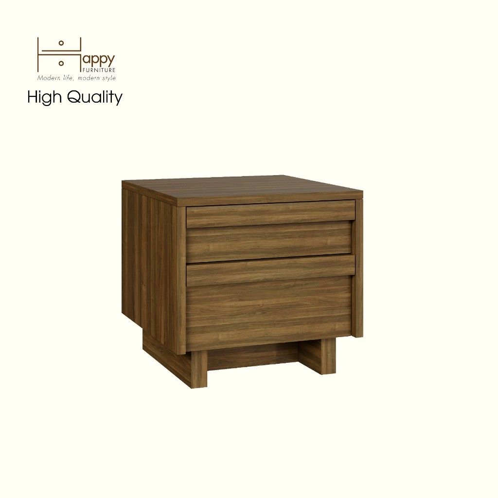 HAPPY FURNITURE , Táp đầu giường 2 ngăn kéo - MAVIS , THK_142 , 40cm x 40cm x 38cm