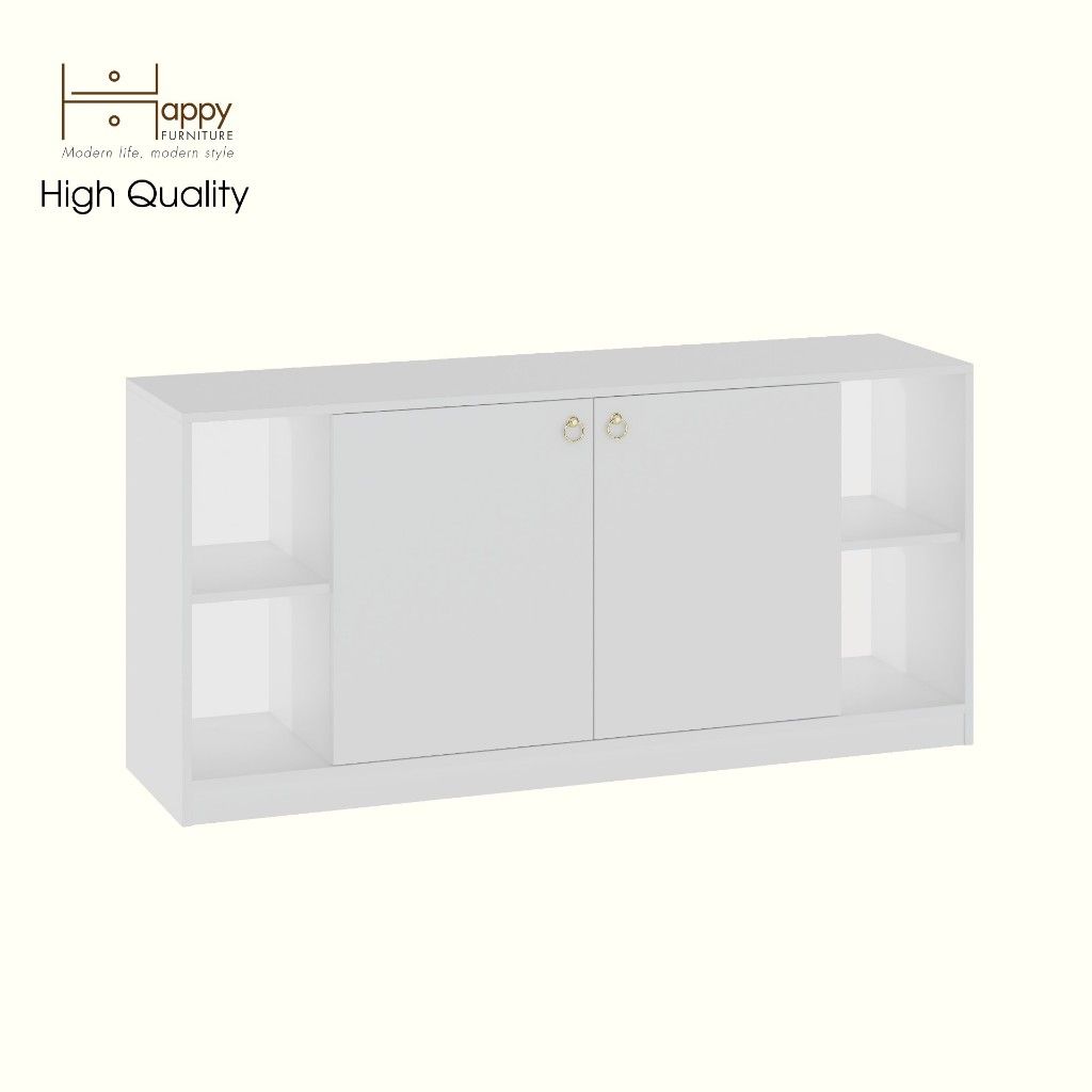 HAPPY FURNITURE , Tủ lưu trữ 2 cửa mở - MERI , TLT_057 , 150cm x 40cm x 70cm DxRxC