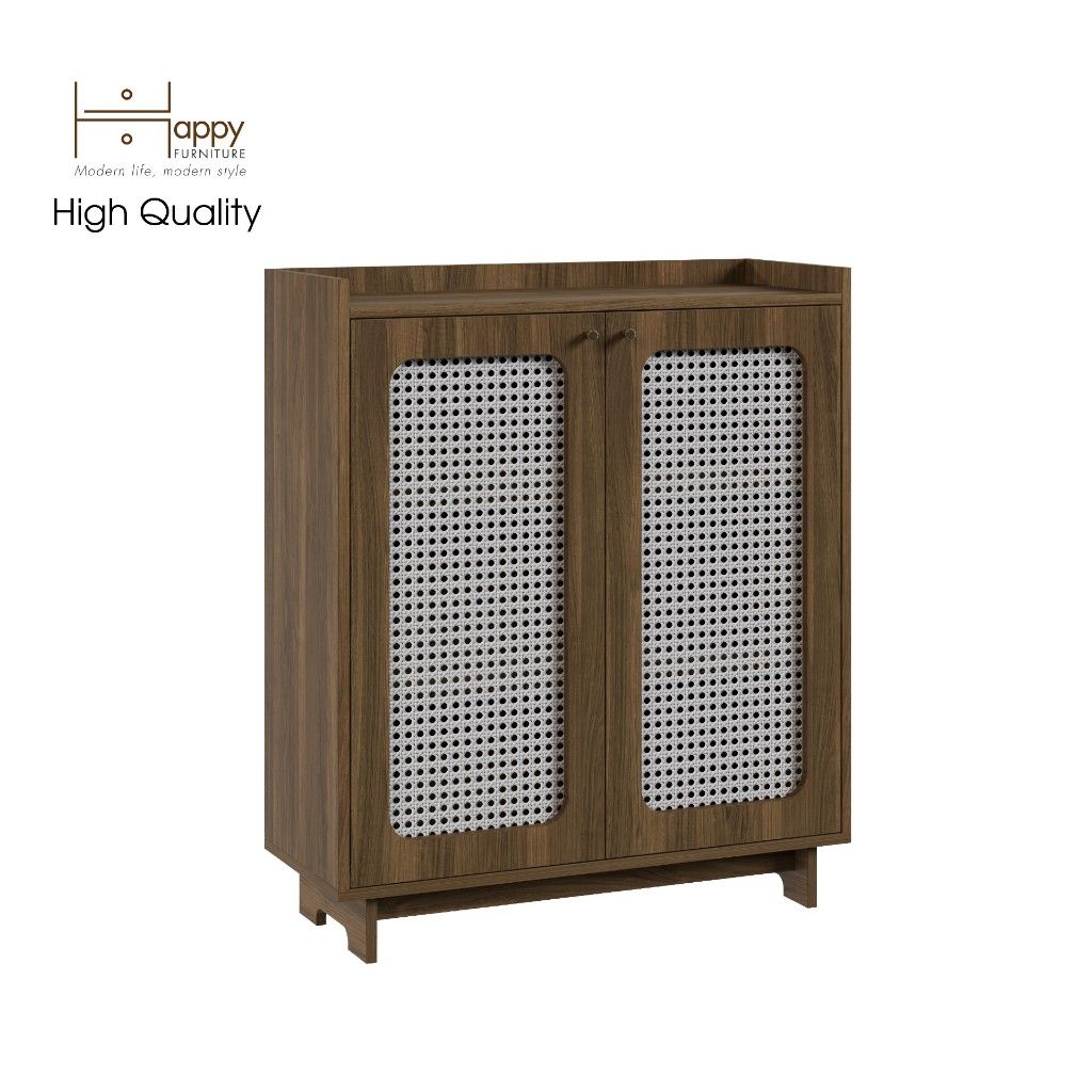 HAPPY FURNITURE , Tủ giày 2 cánh mở - MEYDAN , TCM_056 , 85cm x 34cm x 100cm