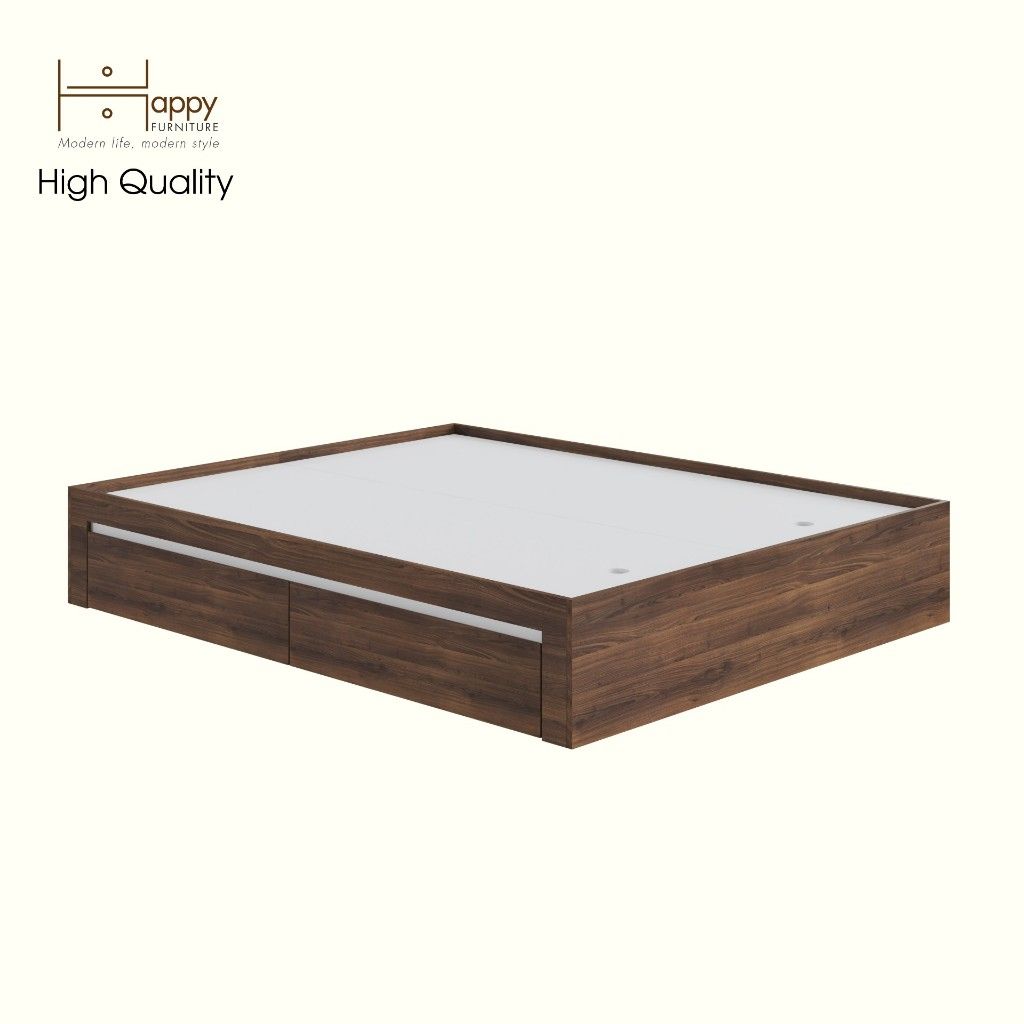 HAPPY FURNITURE , Giườngngủ 4 ngăn kéo - ELIS , GNG_270 GNG_271 GNG_272 GNG_273 , 203cm x 35cm DxC