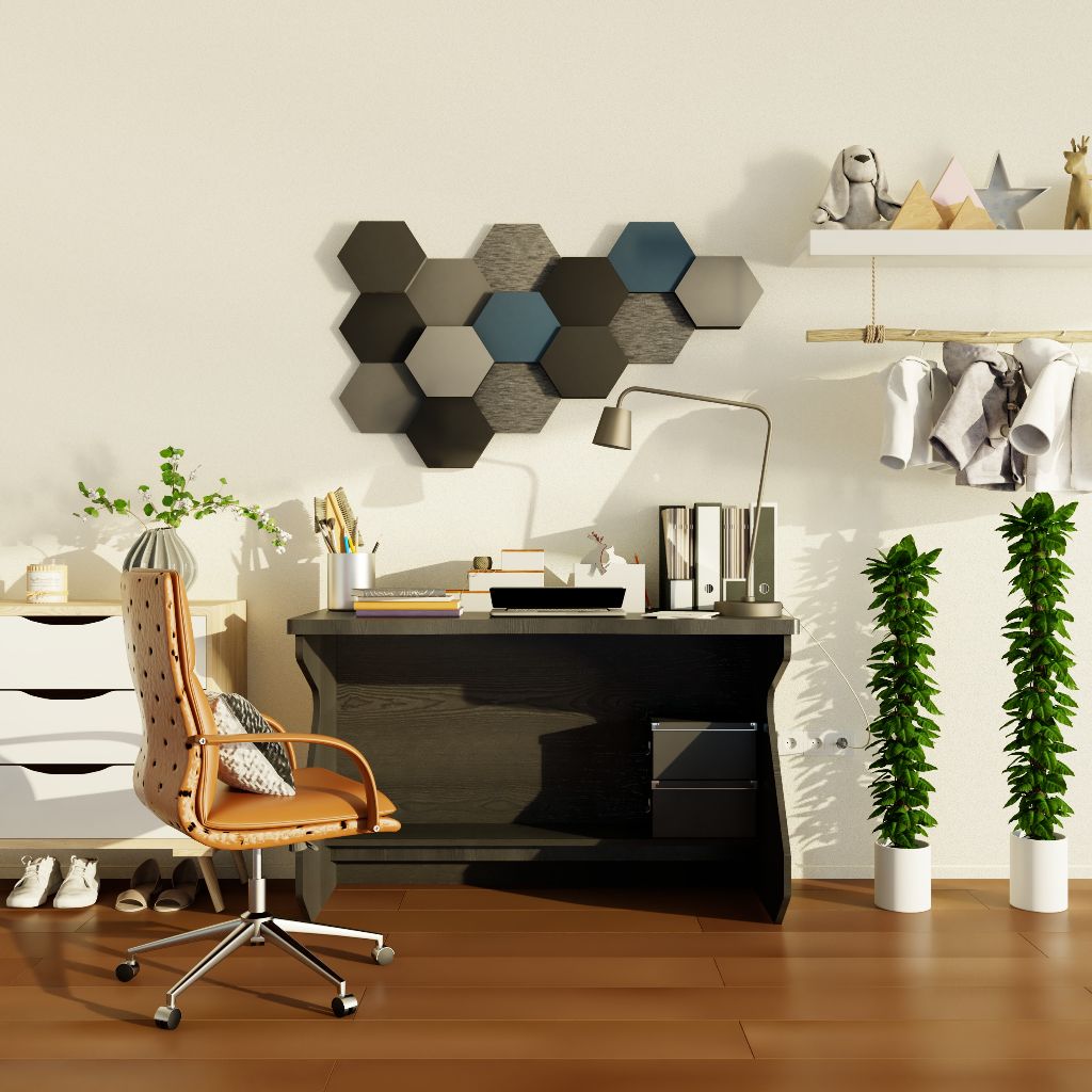 HAPPY FURNITURE , Bàn làm việc 1m2 - HELI , BAN_060 , 120cm x 60cm x 75cm