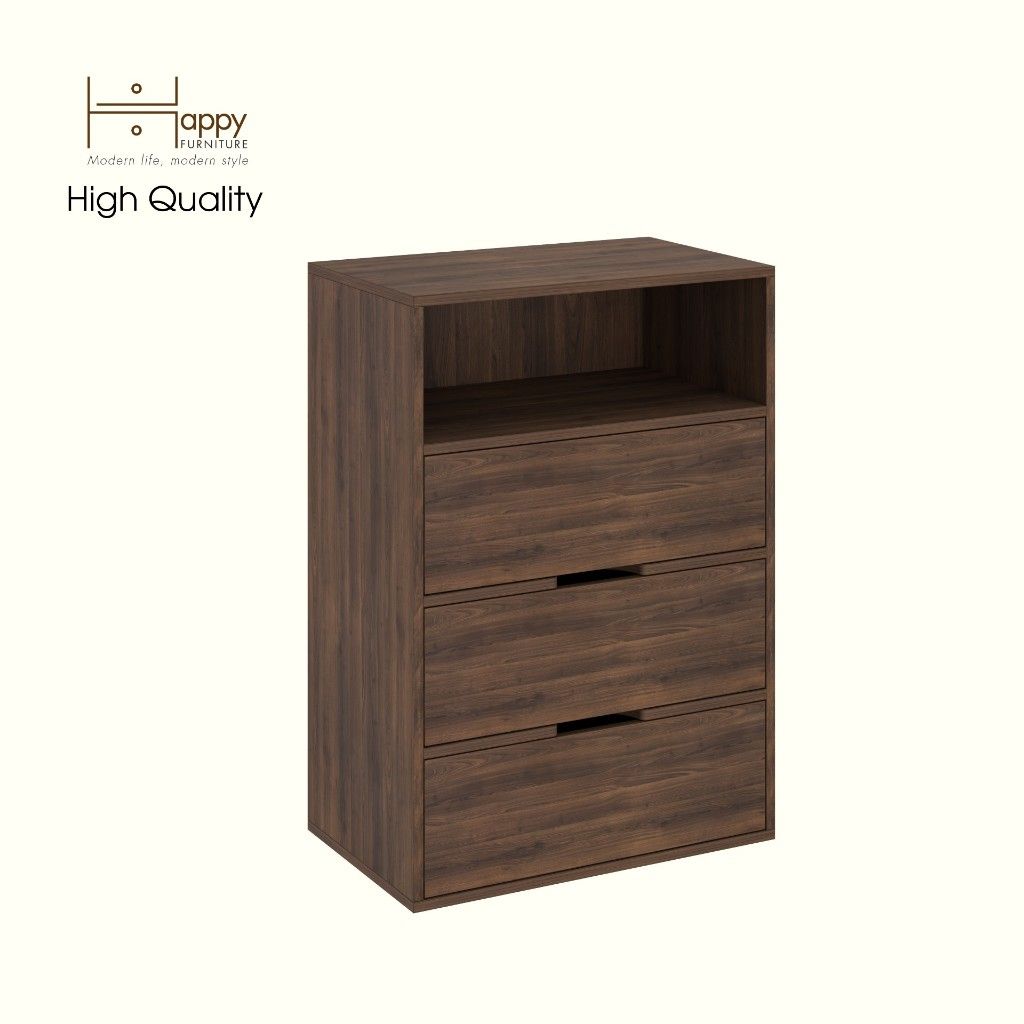HAPPY FURNITURE , Tủ lưu trữ 3 ngăn kéo - LAYLA , THK_332 , 65cm x 40cm x 93cm DxRxC