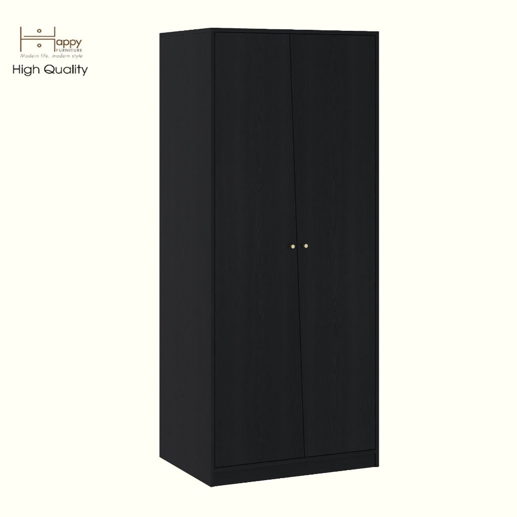 HAPPY FURNITURE , Tủ quần áo 2 cửa mở - DALEY ,TCM_278 , 80cm x 58cm x 190cm DxRxC