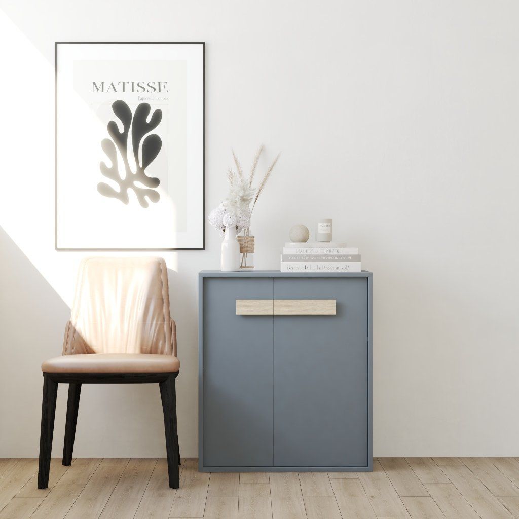 HAPPY FURNITURE , Tủ lưu trữ 2 cửa mở - SPACE, TCM_238 , 70cm x 32cm x 80cm DxRxC