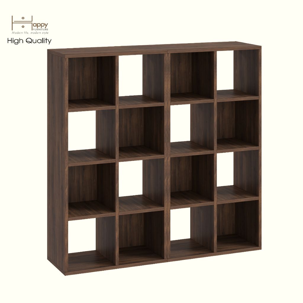 HAPPY FURNITURE , COMBO 2 kệ sách 8 ngăn - CHANN, KSA_110 , 108cm x 28cm x 106cm DxRxC