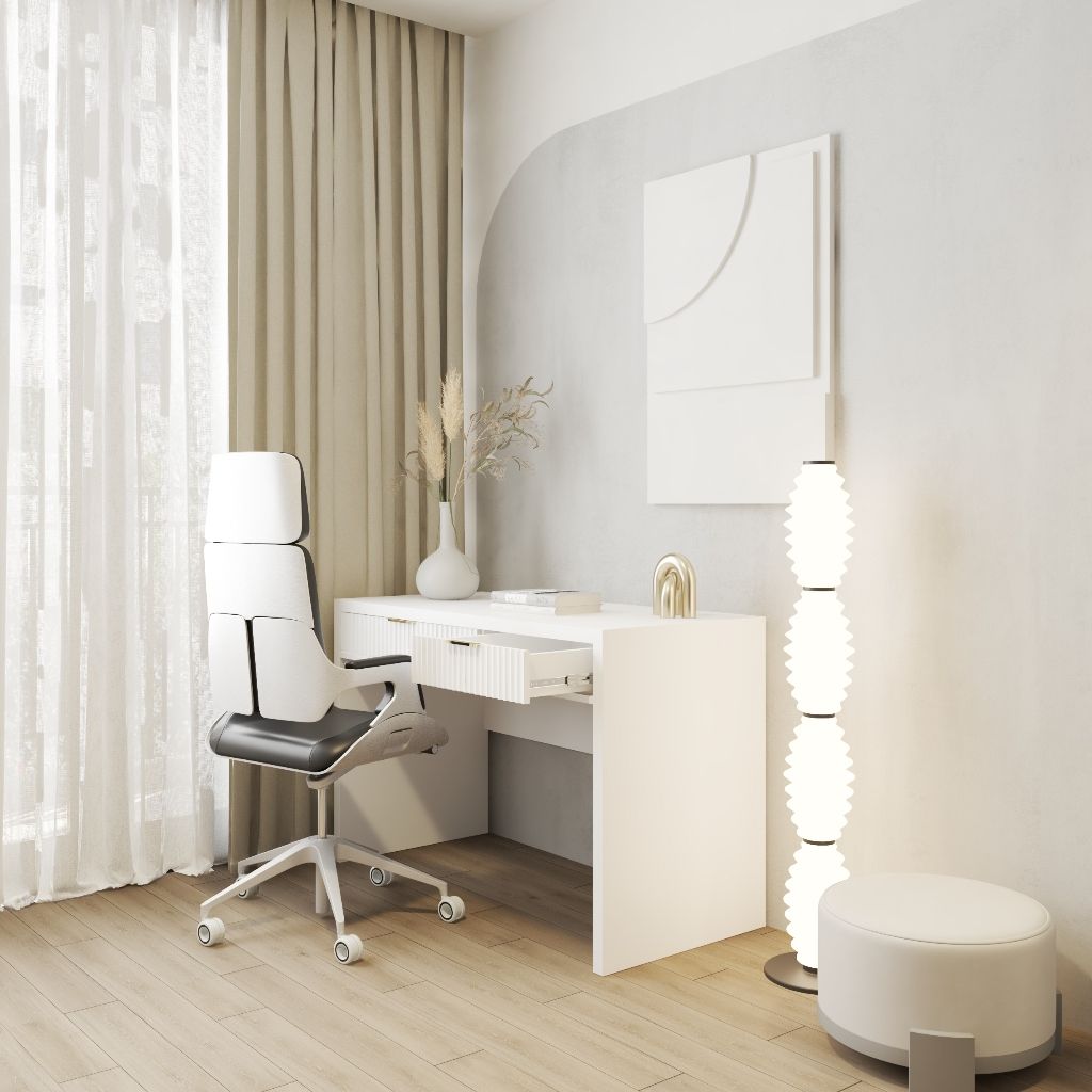 HAPPY FURNITURE , Bàn làm việc 2 ngăn kéo - NAMI, BAN_131 , 120cm x 55cm x 78cm DxRxC