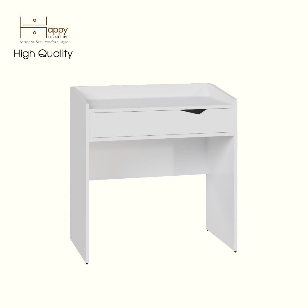 HAPPY FURNITURE , Bàn trang điểm 1 ngăn kéo - WINNI , BAN_077 , 80cm x 45cm x 83cm