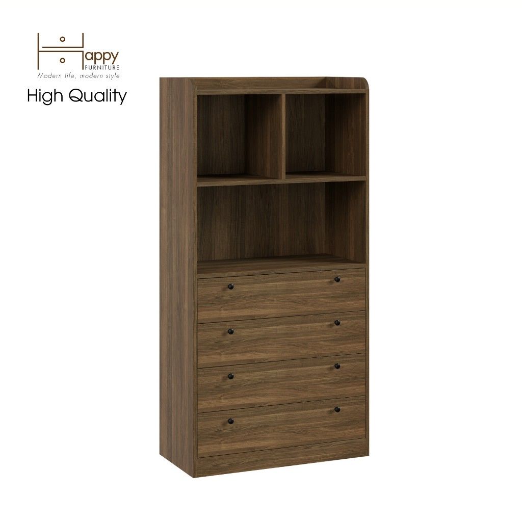 HAPPY FURNITURE , Tủ lưu trữ 7 ngăn - CANA , THK_051 , 80cm x 40cm x 160cm