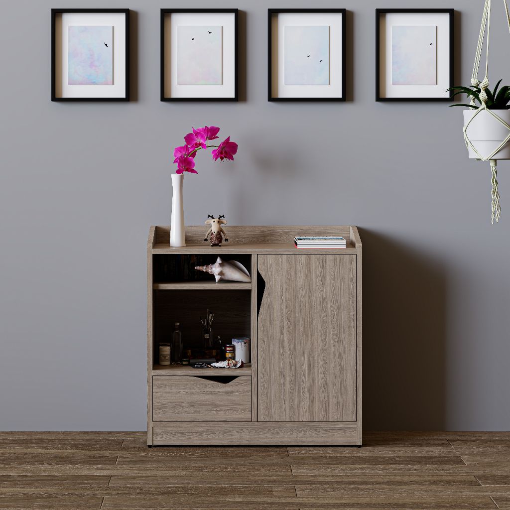 HAPPY FURNITURE , Tủ lưu trữ 1 cánh mở - WINNI , TCM_154 , 70cm x 28cm x 70cm