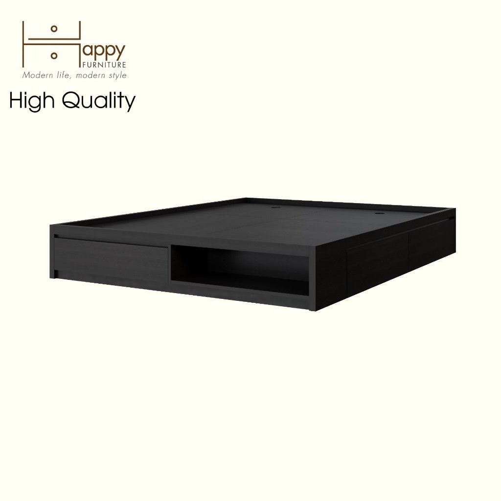 HAPPY FURNITURE , Giường ngủ 3 ngăn kéo - OLA , GNG_097 GNG_098 GNG_099 GNG_100 , 207x30cm , dài x cao