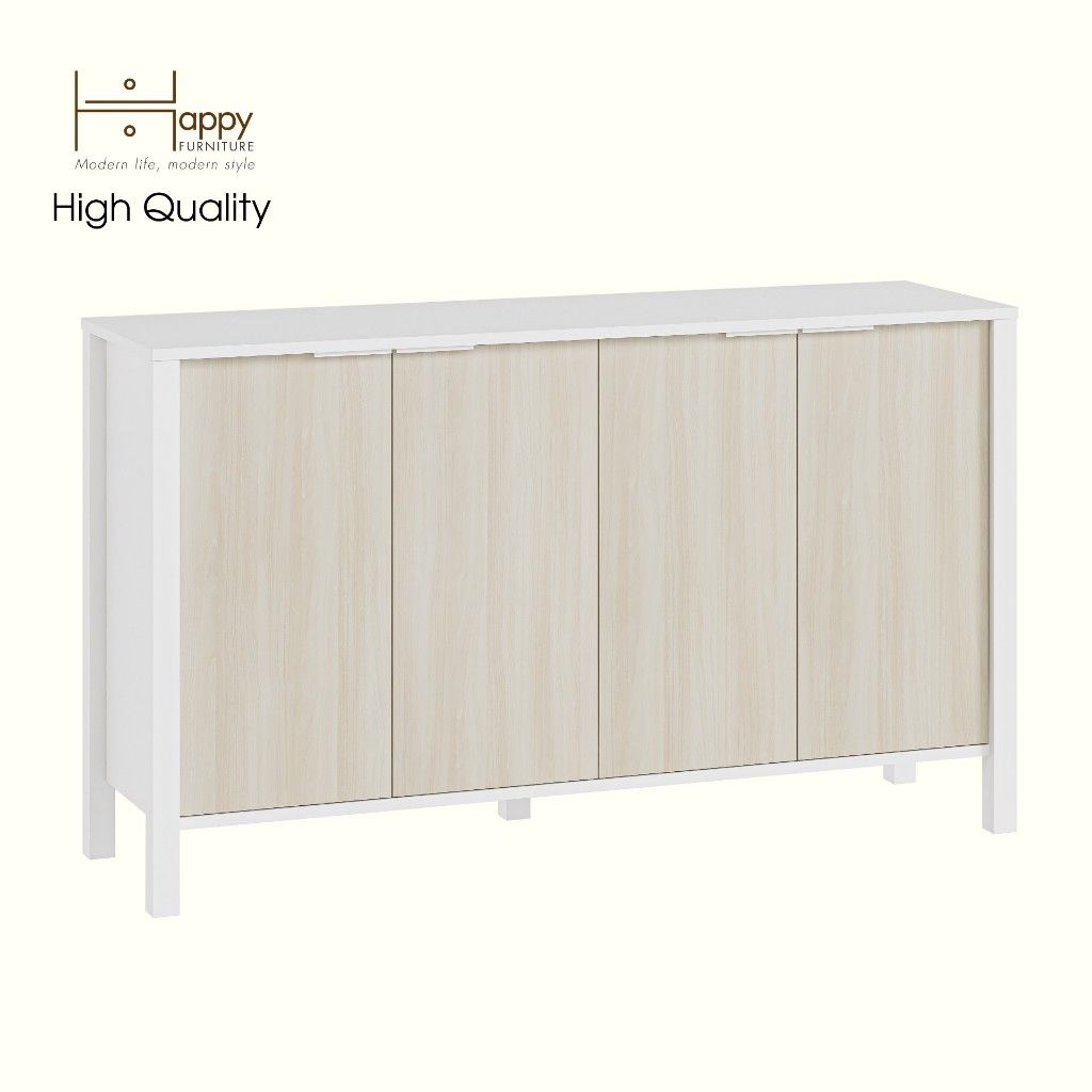 HAPPY FURNITURE , Kệ lưu trữ 3 tầng - MOKA, TLT_045 , 140cm x 40cm x 82cm DxRxC