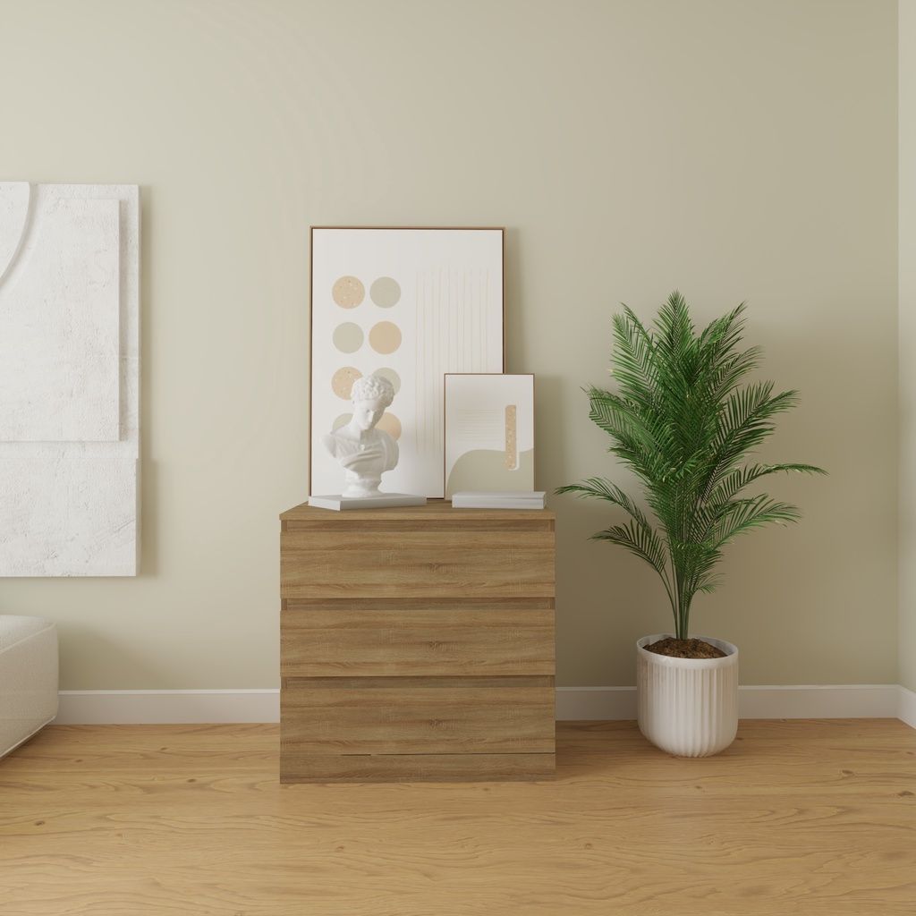HAPPY FURNITURE , Tủ 3 ngăn kéo - DOOBIE , THK_003 , 80cm x 48cm x 78cm