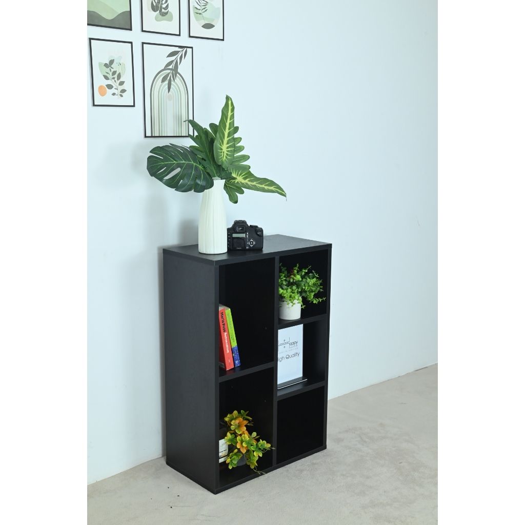 HAPPY FURNITURE , Kệ sách 5 ngăn - CATY , KSA_089, 52cm x 28cm x 77cm DxRxC
