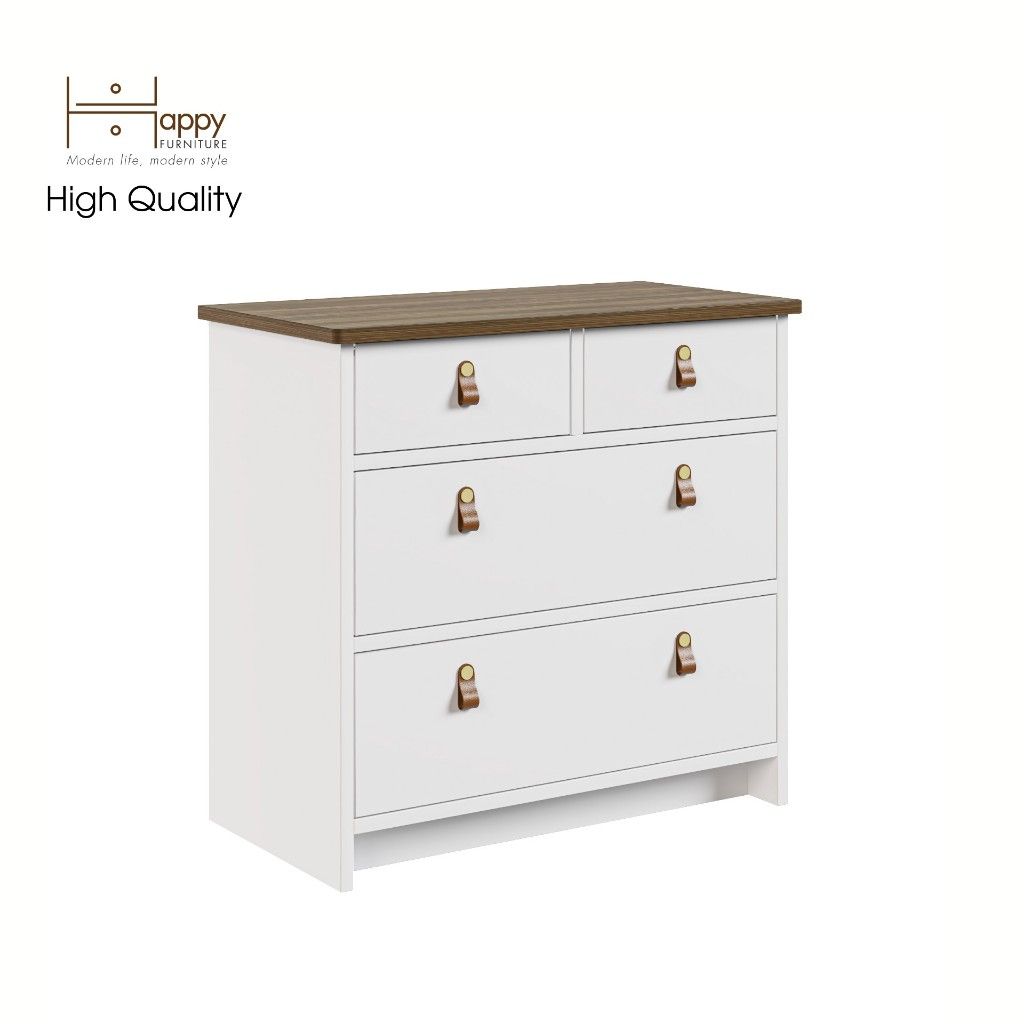 HAPPY FURNITURE , Tủ lưu trữ 3 tầng 4 ngăn kéo - NOMIA , THK_067 , 68cm x 35cm x 64cm