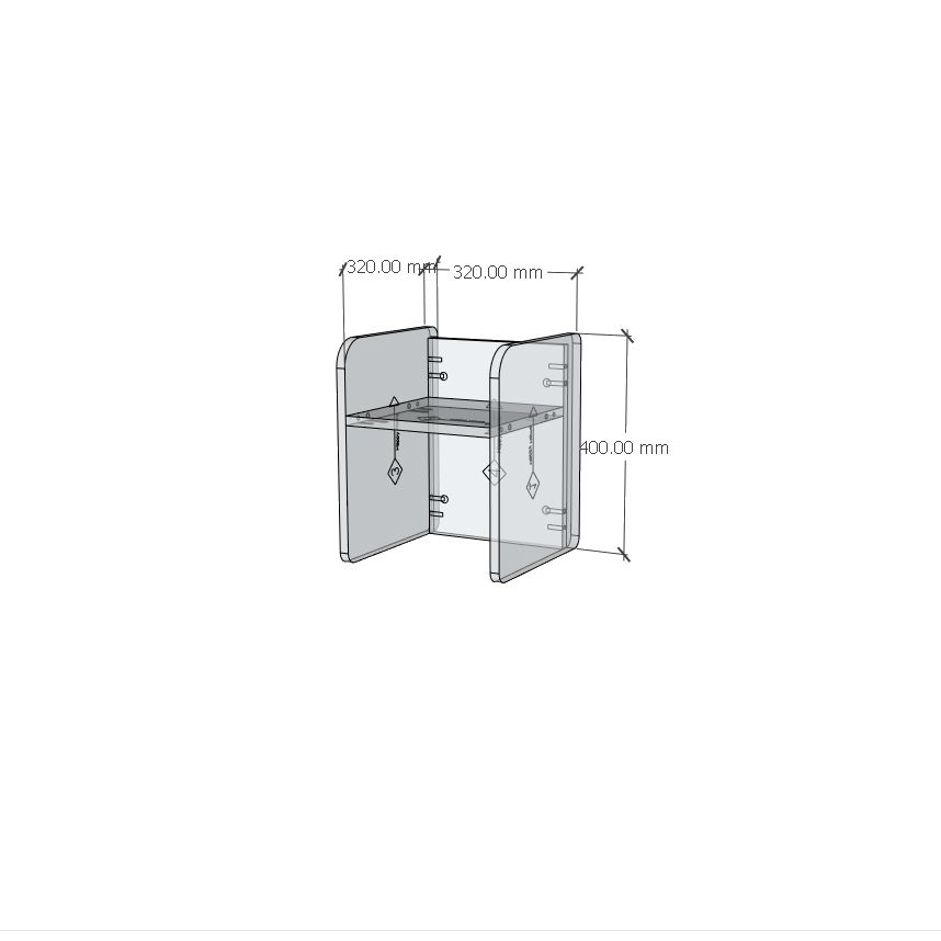 HAPPY FURNITURE , Ghế ngồi cho trẻ em - KID , GHE_001 , 32cm x 32cm x 40cm