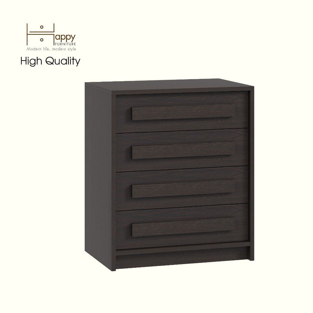 HAPPY FURNITURE , Tủ lưu trữ 4 ngăn kéo - RUBEL, THK_255 , 60cm x 40cm x 70cm DxRxC