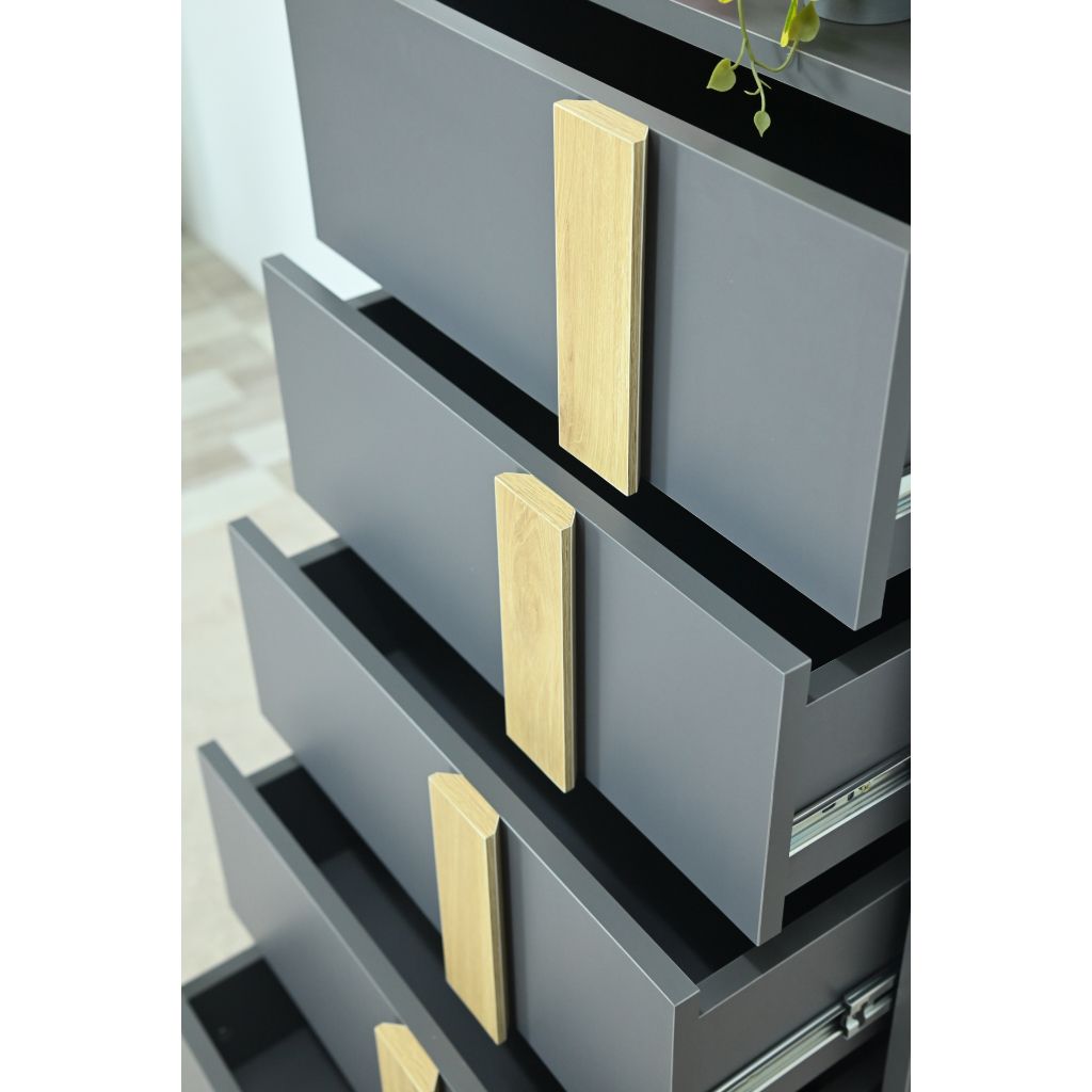 HAPPY FURNITURE , Tủ lưu trữ 5 ngăn kéo - SPACE, THK_284 , 56cm x 45cm x 102cm DxRxC