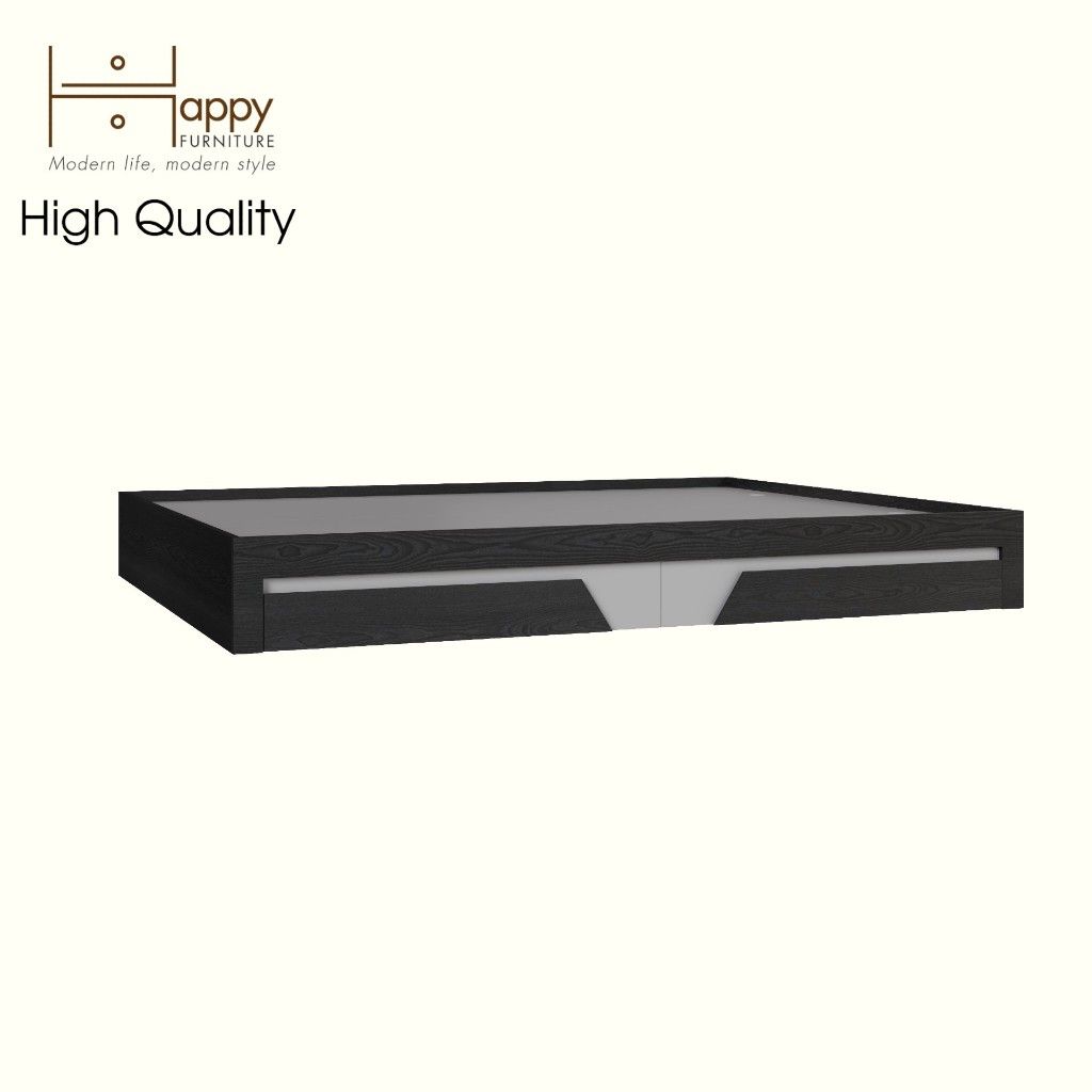 HAPPY FURNITURE, Giường ngủ 2 ngăn kéo - PONIX, GNG_110 GNG_111 GNG_112 GNG_113, 203cm x 25cm