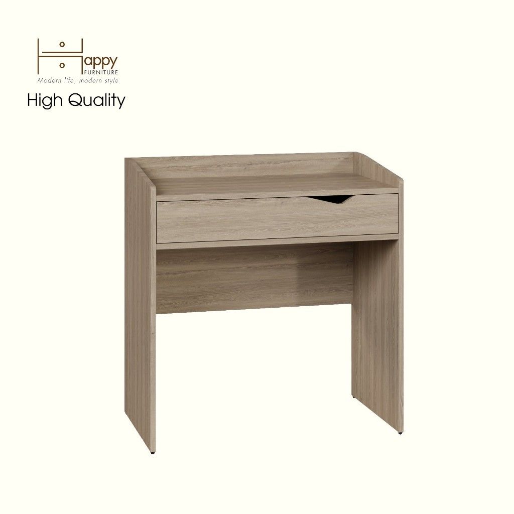 HAPPY FURNITURE , Bàn trang điểm 1 ngăn kéo - WINNI , BAN_077 , 80cm x 45cm x 83cm