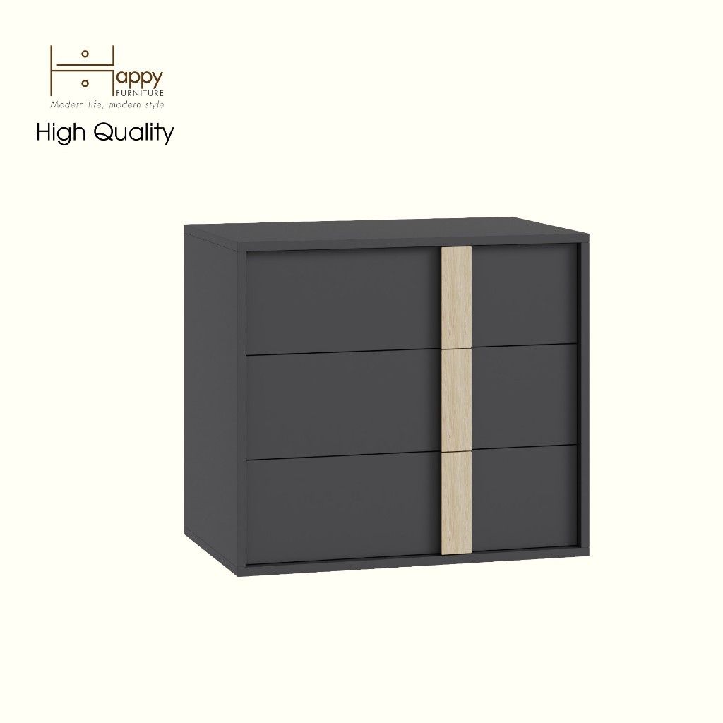 HAPPY FURNITURE , Tủ lưu trữ 3 ngăn kéo - SPACE, THK_283 , 70cm x 45cm x 62cm DxRxC
