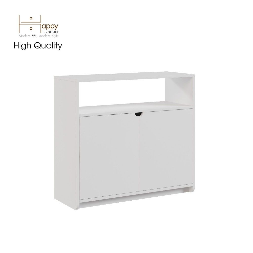 HAPPY FURNITURE , Tủ lưu trữ 2 cửa mở - CIRCLE , TCM_074 , 90cm x 35cm x 82cm