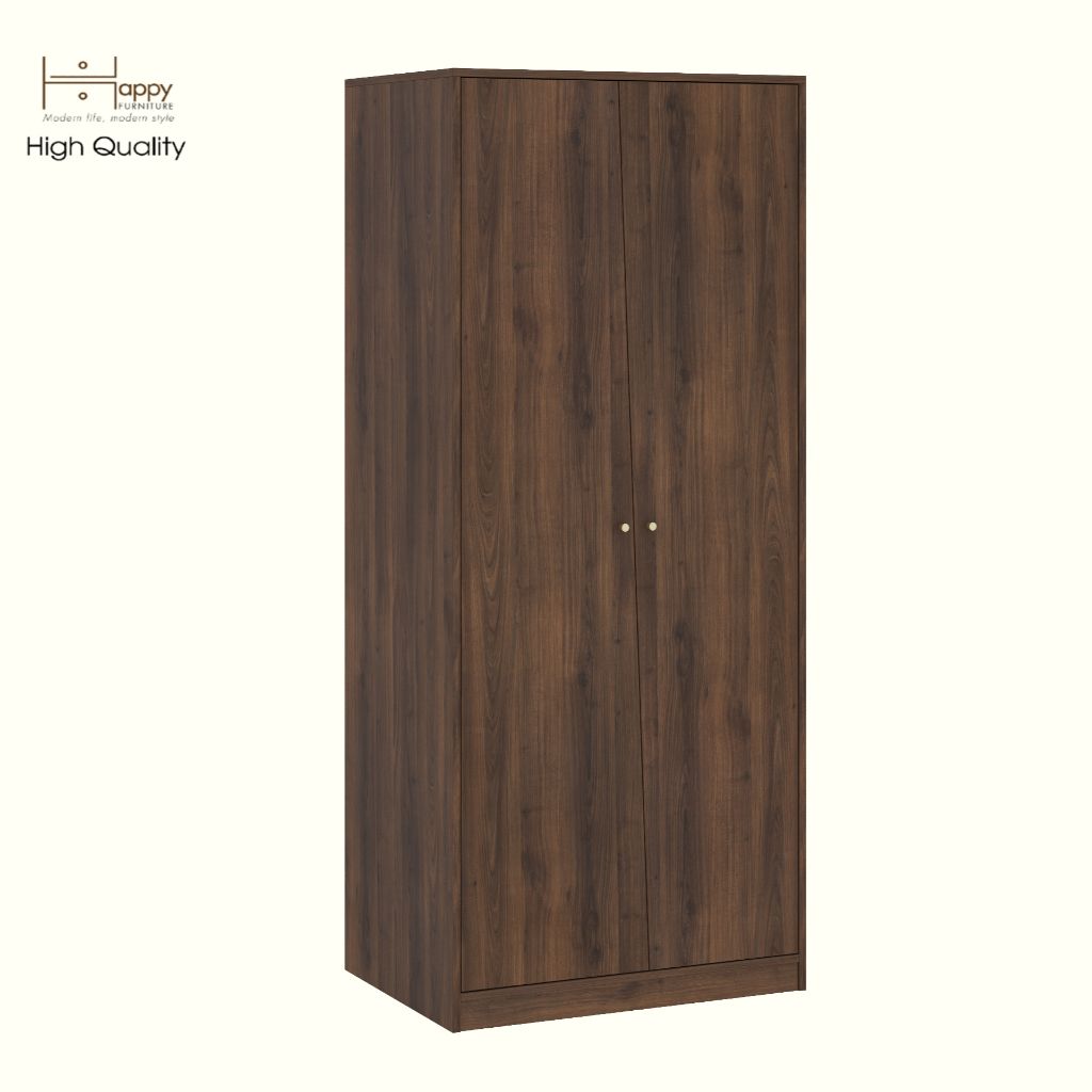 HAPPY FURNITURE , Tủ quần áo 2 cửa mở - DALEY ,TCM_278 , 80cm x 58cm x 190cm DxRxC