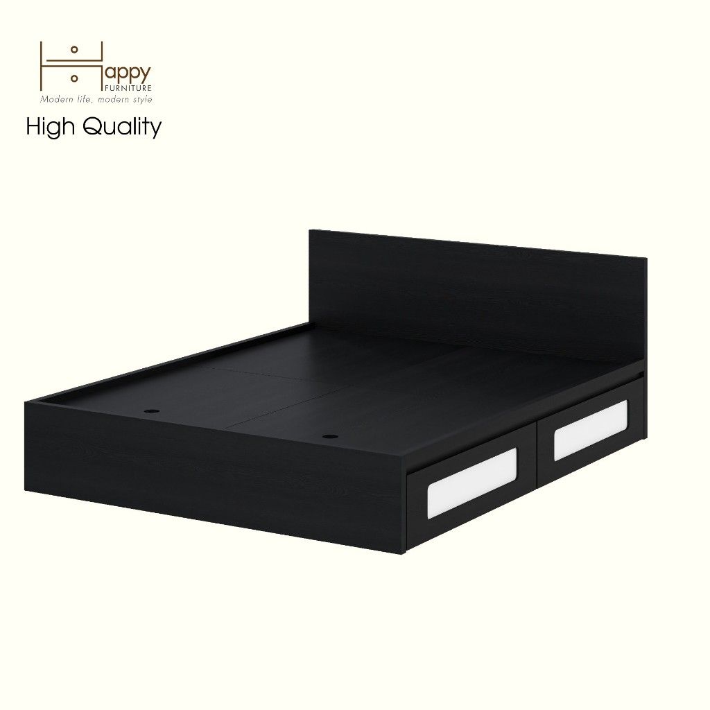HAPPY FURNITURE , Giường 2 ngăn kéo - TASY ,GNG_258 GNG_259 GNG_260 GNG_261 , 207cm x 34cm DxRxC