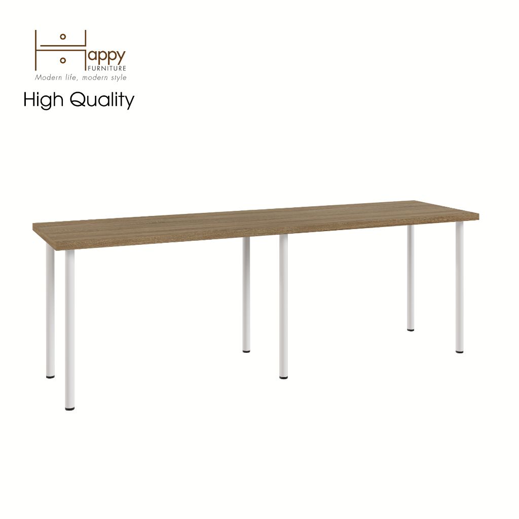 HAPPY FURNITURE , Bàn làm việc 6 chân sắt - LIDA , BAN_017 BAN_018 BAN_019 , 60x73cm , sâu x cao