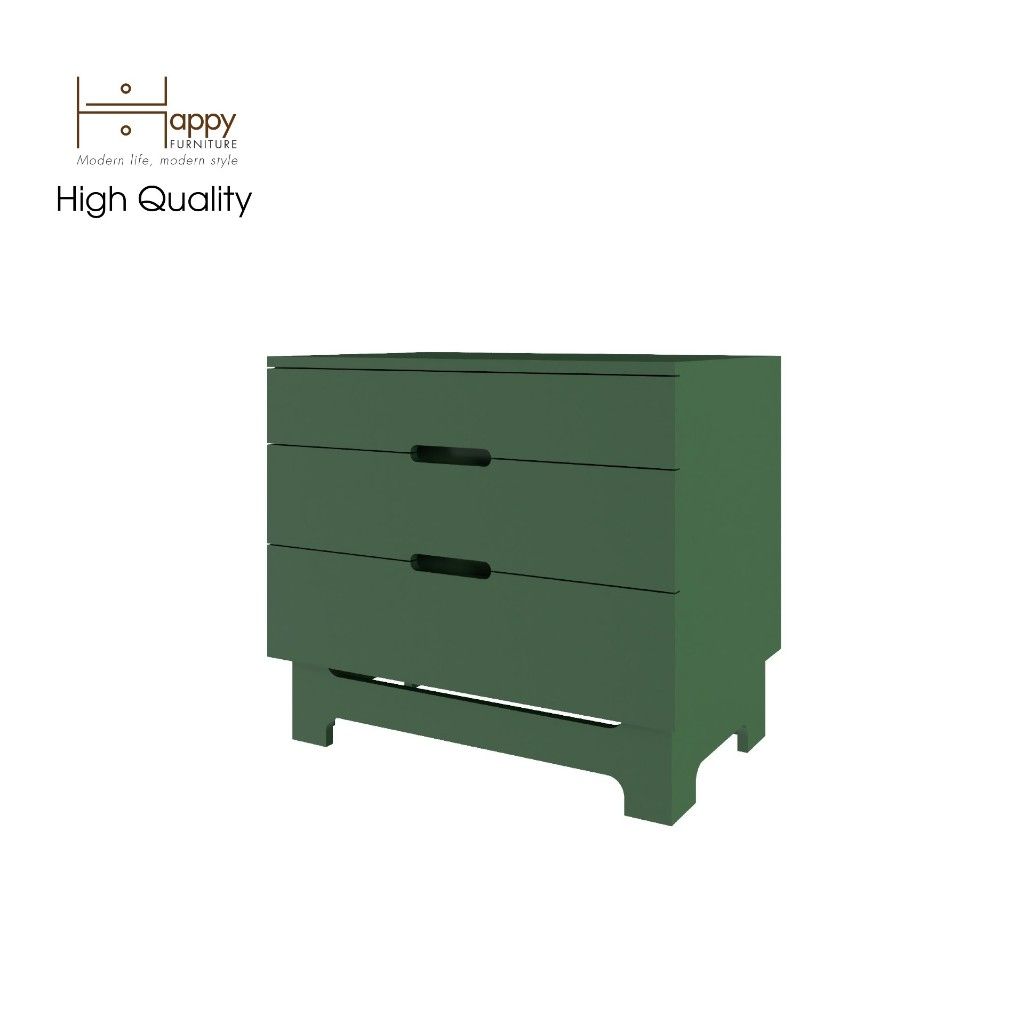 HAPPY FURNITURE , Tủ lưu trữ 3 ngăn kéo - MOLLY , THK_106 , 70cm x 45cm x 62cm