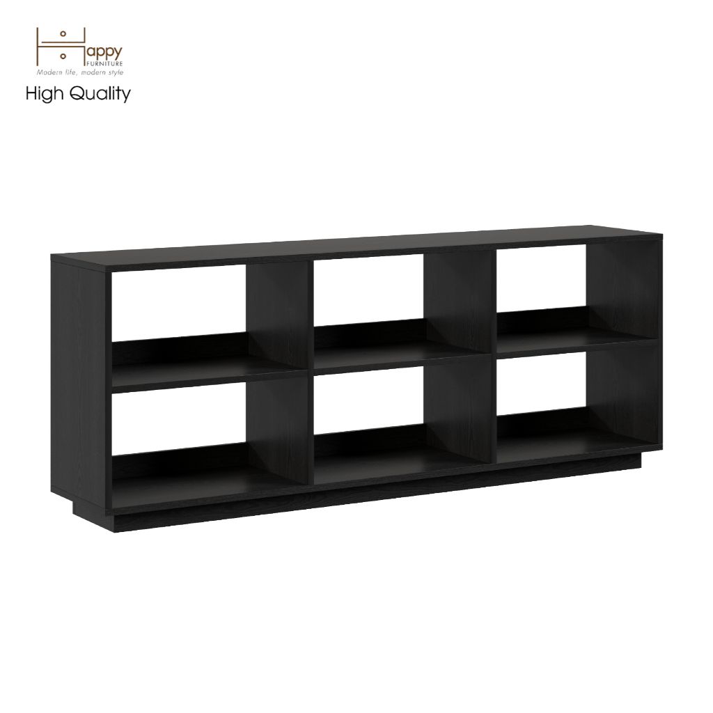HAPPY FURNITURE , Kệ sách 2x3 - ZANE , KSA_034 , 160cm x 32cm x 62cm