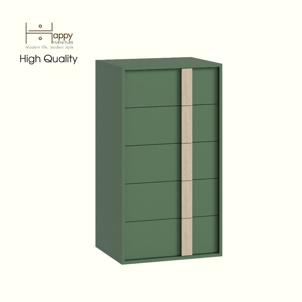 HAPPY FURNITURE , Tủ lưu trữ 5 ngăn kéo - SPACE, THK_284 , 56cm x 45cm x 102cm DxRxC