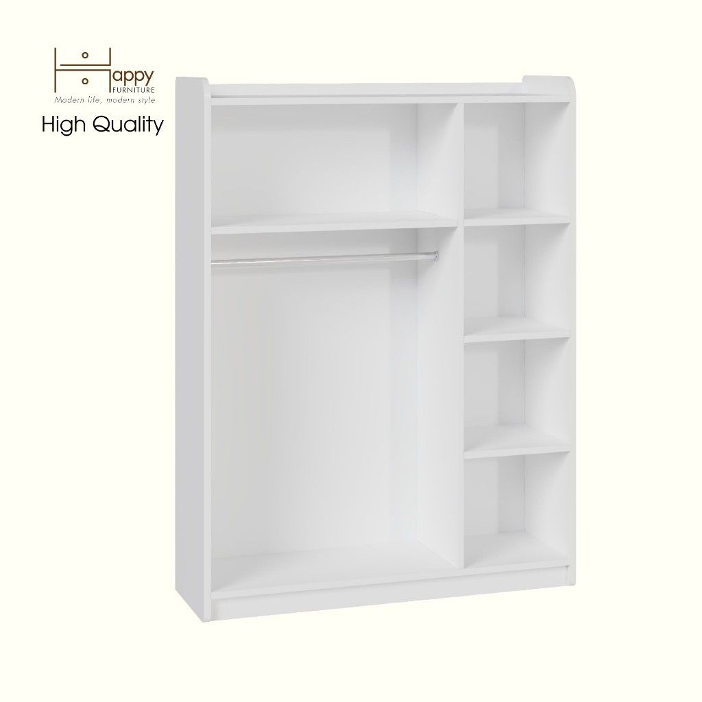 HAPPY FURNITURE , Tủ quần áo cho trẻ em - KID , TLT_007 , 100cm x 32cm x 134cm