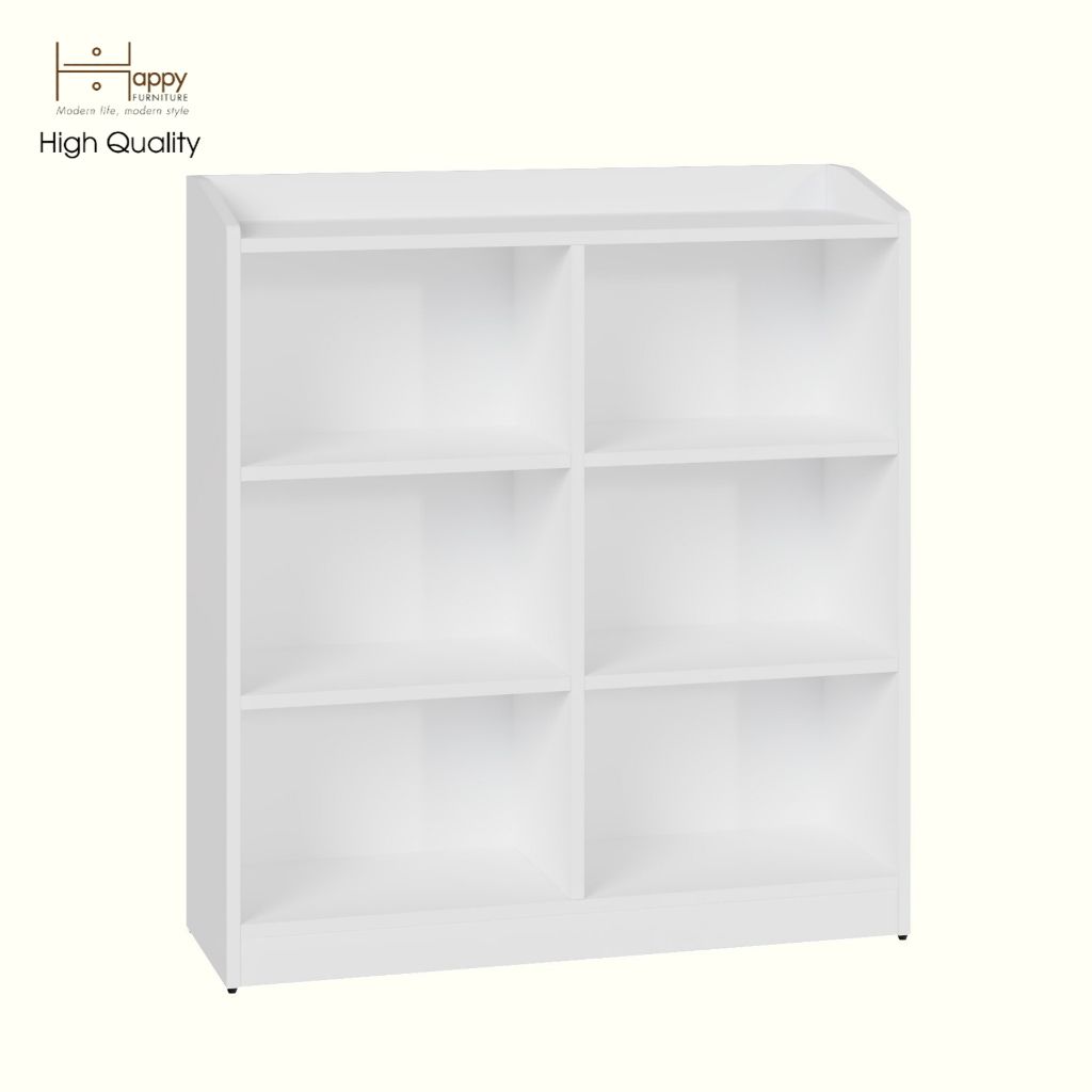 HAPPY FURNITURE , Kệ lưu trữ 6 ngăn - WINNI , KSA_049 , 90cm x 28cm x 98cm