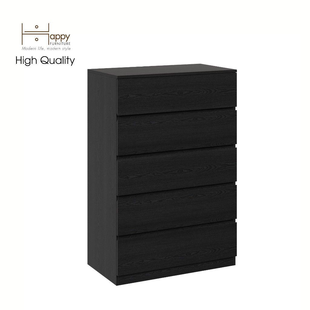 HAPPY FURNITURE , Tủ đựng đồ 5 ngăn kéo - OLA , THK_092 , 80cm x 45cm x 120cm