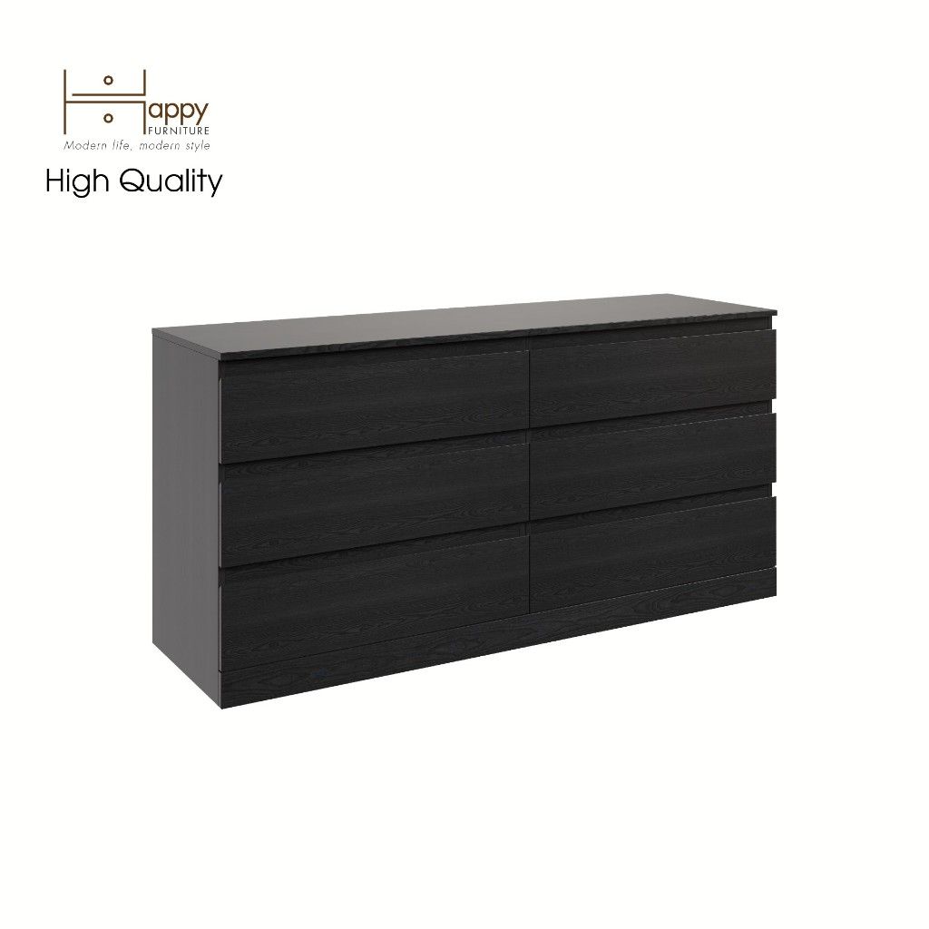 HAPPY FURNITURE , Tủ 6 ngăn kéo - DOOBIE , THK_004 , 160cm x 48cm x 78cm