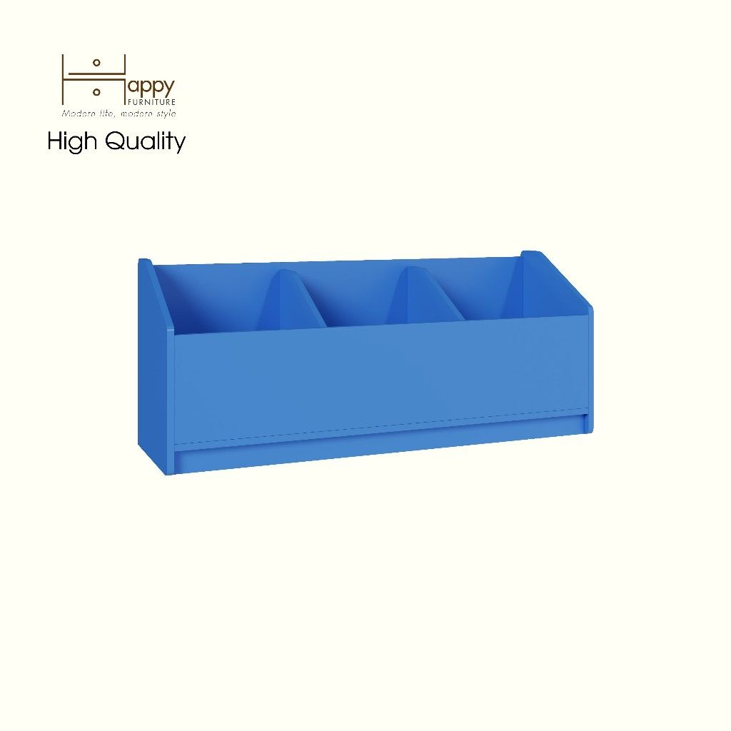 HAPPY FURNITURE , Thùng lưu trữ 3 ngăn cho trẻ em - KID , TLT_005 , 120cm x 36cm x 50cm
