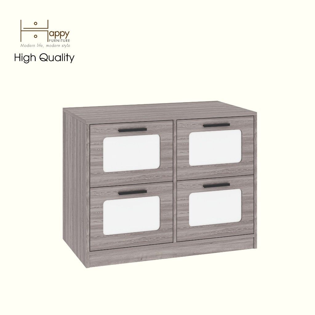 HAPPY FURNITURE , Tủ lưu trữ 4 ngăn kéo - TASY ,THK_317 , 90cm x 50cm x 70cm DxRxC