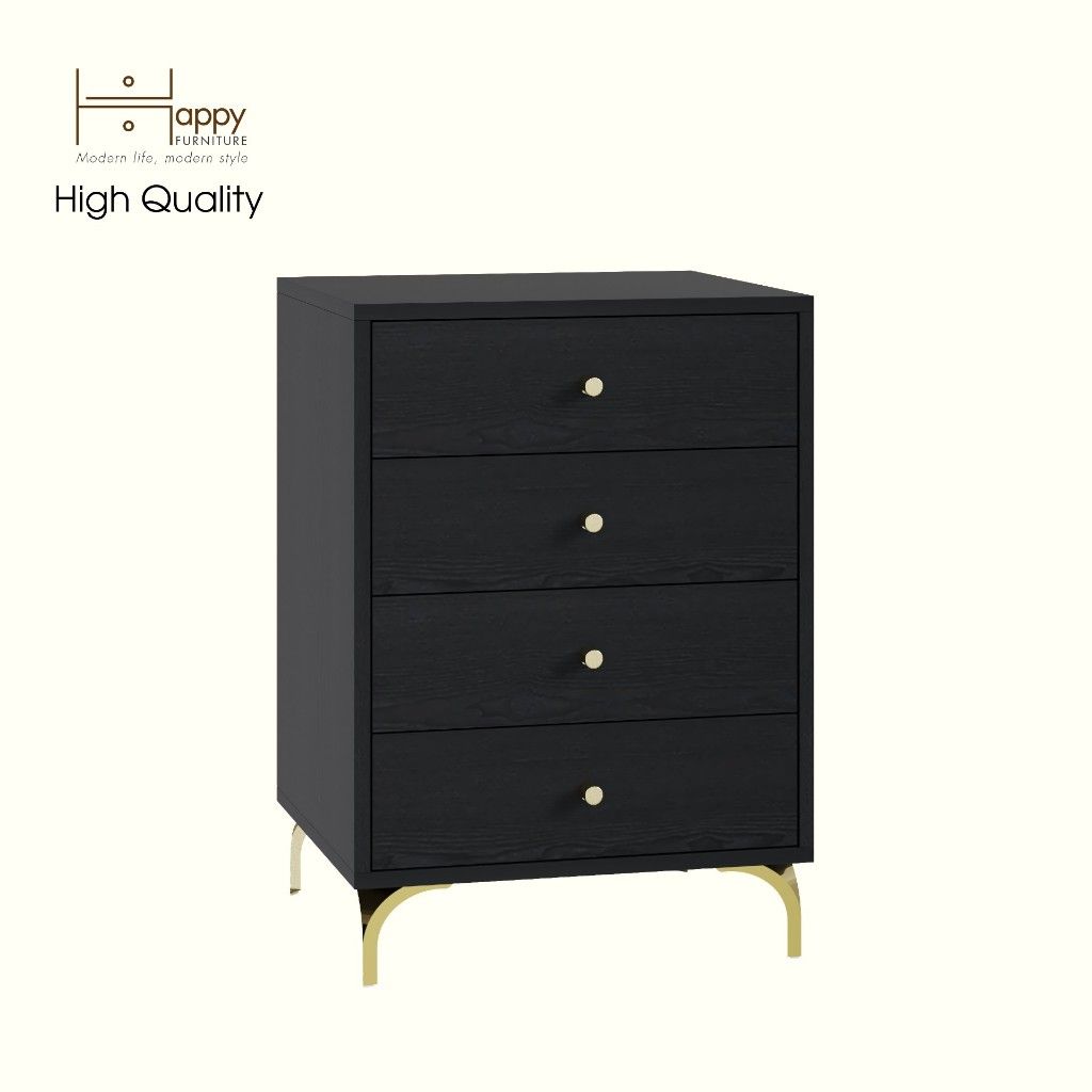 HAPPY FURNITURE , Tủ lưu trữ 4 ngăn kéo - HAPPI, THK_269 , 50cm x 45cm x 72cm DxRxC