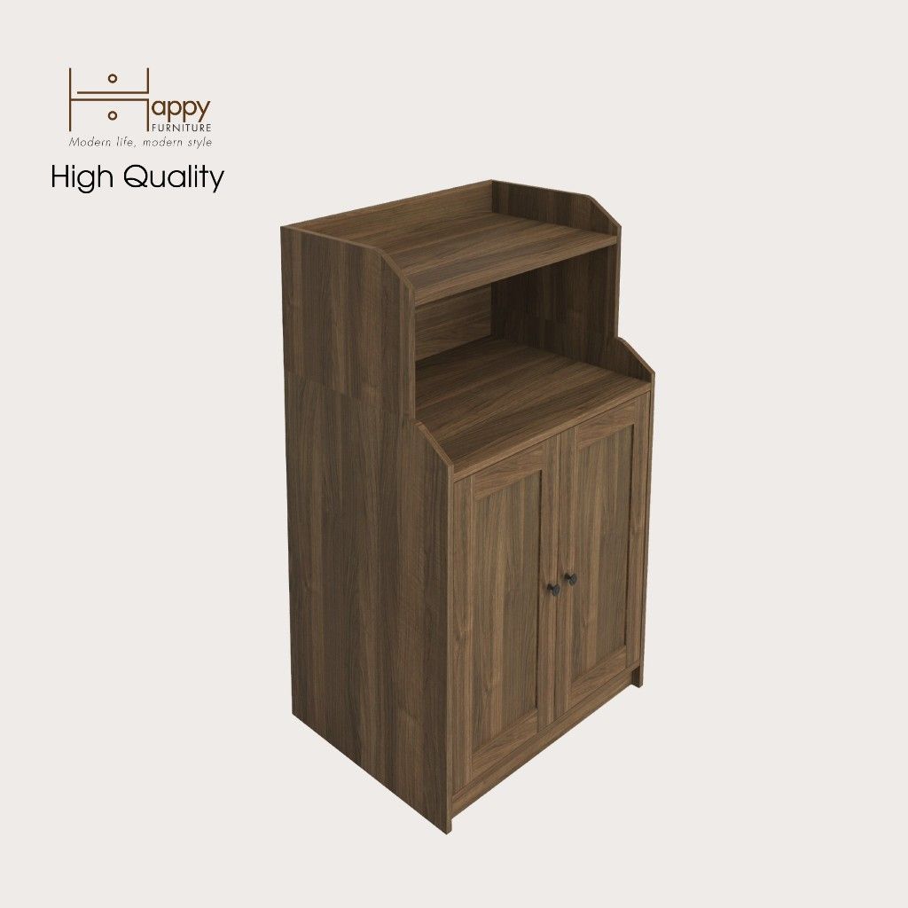 HAPPY FURNITURE , Tủ cửa mở 3 ngăn đựng đồ - CANA , TCM_001 , 70cm x 46cm x 116cm