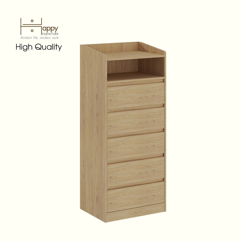 HAPPY FURNITURE , Tủ lưu trữ 5 ngăn kéo - KATE , THK_322 ,60cm x 45cm x 142cm DxRxC
