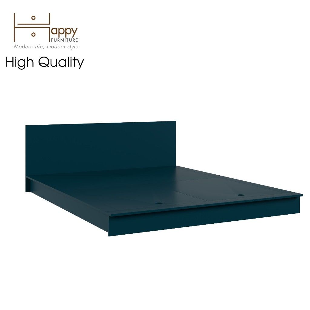 HAPPY FURNITURE , Giường ngủ kiểu Nhật - WESLEY , GNG_036 GNG_037 GNG_038 GNG_039 , 210x16cm , dài x cao