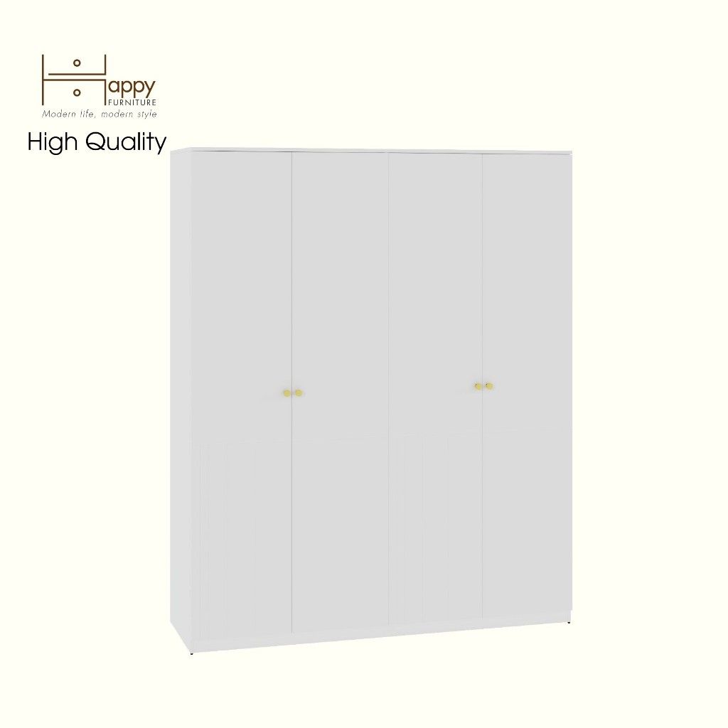 HAPPY FURNITURE , Tủ quần áo 4 cánh mở - JOVIE , TCM_167 , 180cm x 54cm x 220cm