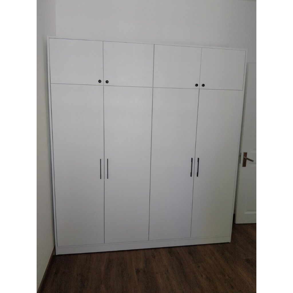 HAPPY FURNITURE , Tủ quần áo 2 ngăn kéo 2mx2m2 - ELEGANT , TCM_048 , 200cm x 54cm x 220cm