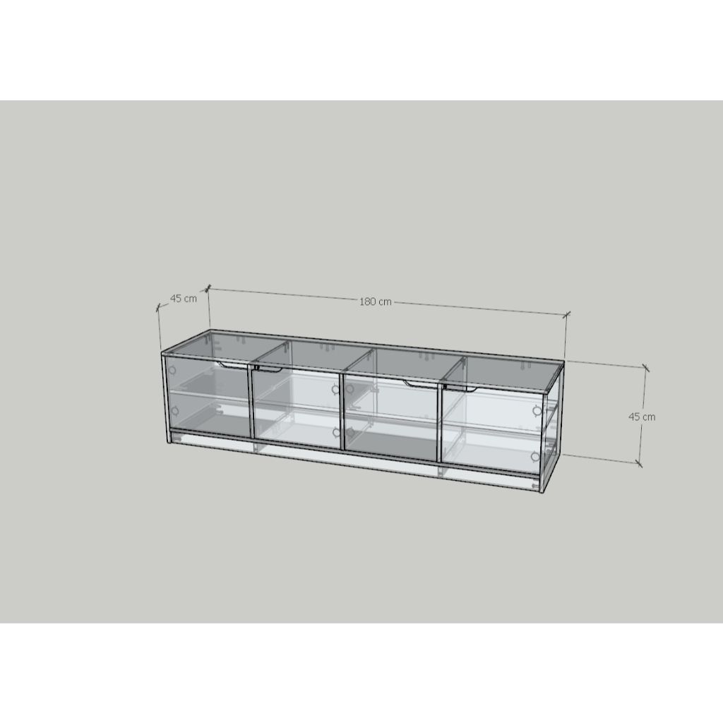 HAPPY FURNITURE , Kệ TV 4 cửa mở - ASO, KTV_092 , 180cm x 45cm x 45cm DxRxC