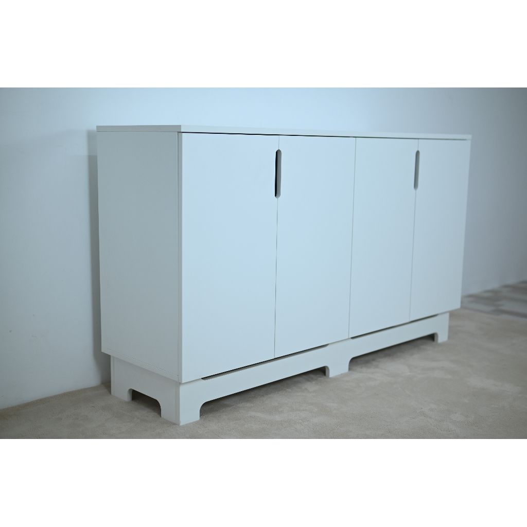 HAPPY FURNITURE , Tủ lưu trữ 4 cánh mở - MOLLY , TCM_105 , 140cm x 40cm x 82cm
