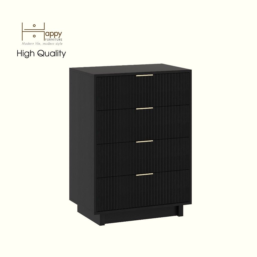 HAPPY FURNITURE , Tủ lưu trữ 4 ngăn kéo - NAMI, THK_240 , 70cm x 45cm x 98cm DxRxC