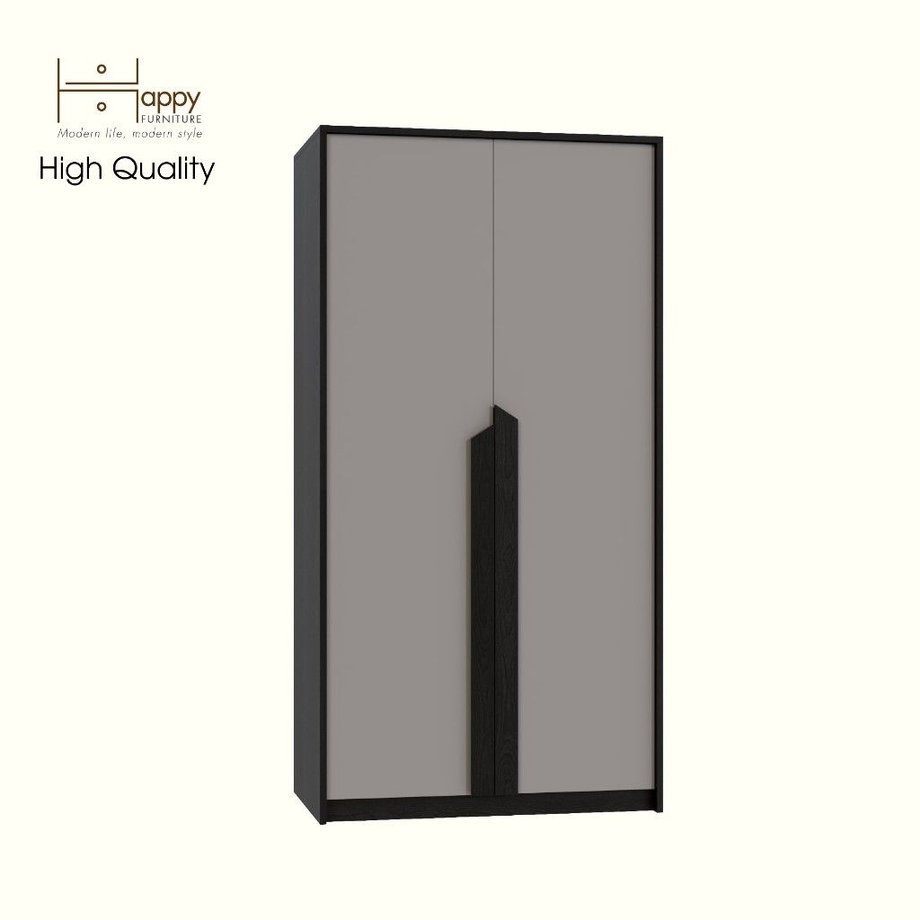 HAPPY FURNITURE , Tủ quần áo 2 cánh mở - PONIX , TCM_113 , 90cm x 54cm x 176cm