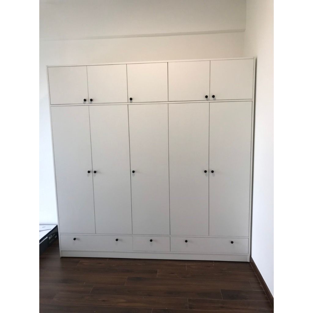 HAPPY FURNITURE , Tủ quần áo - ELEGANT , TCM_046 , 2m2x2m2 , 220cm x 54cm x 220cm