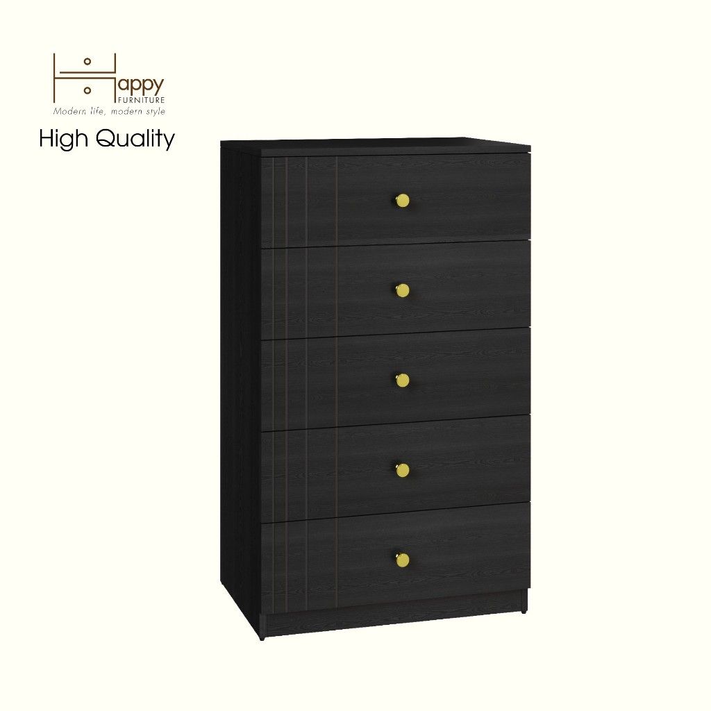 HAPPY FURNITURE , Tủ lưu trữ 5 ngăn kéo - JOVIE , THK_151 , 65cm x 45cm x 110cm