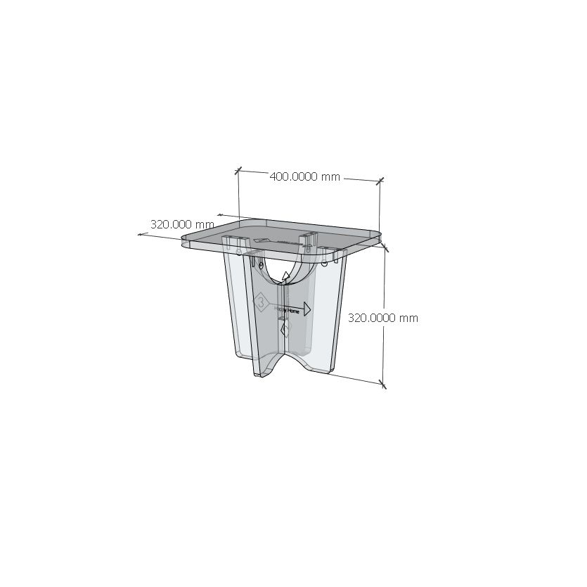 HAPPY FURNITURE , Gỗ tự nhiên , Táp đầu giường gỗ Plywood - SANARI , BAN_111 , 40cm x 32cm x 32cm DxRxC